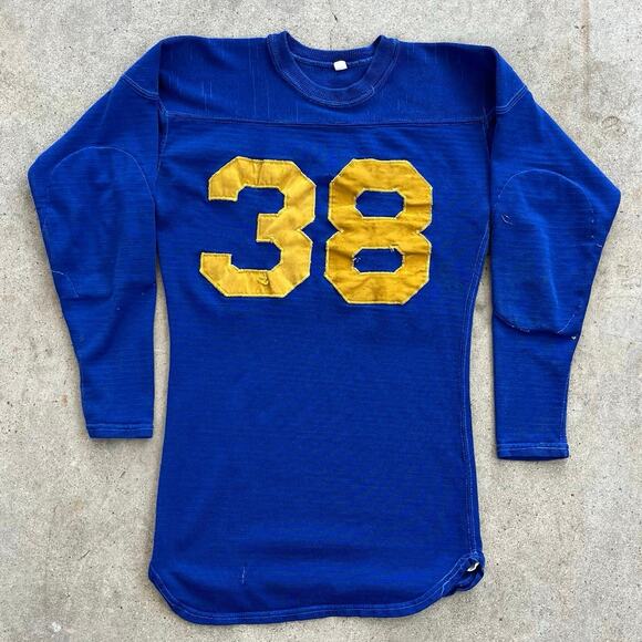 Vintage 1940s Football Jersey C and S Sporting Goods - Picture 1 of 8